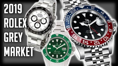 rolex grey market 2019|Rolex prices over time.